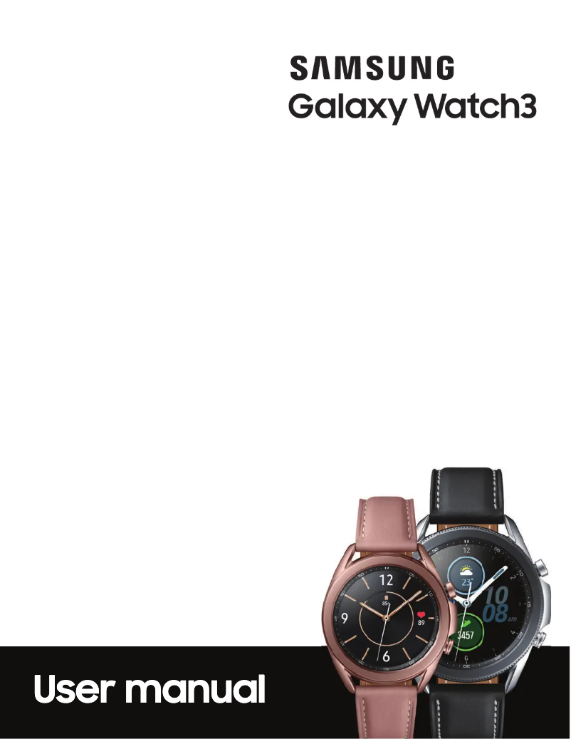 Image de la première page du manuel de l'appareil Galaxy Watch 2