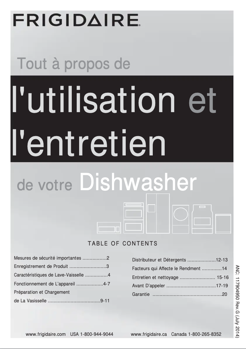 Image de la première page du manuel de l'appareil FGCD2456QW