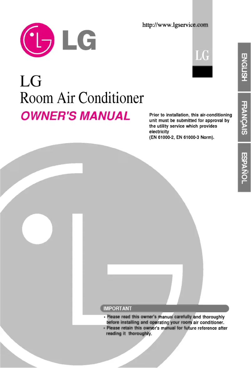 Page 1 de la notice Manuel utilisateur LG LS180CE