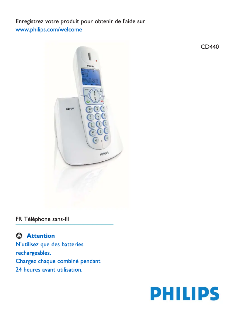 Página 1 del manual Manual de instrucciones Philips CD4403S