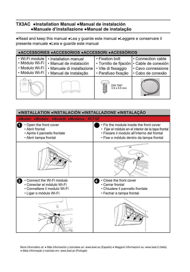 Imagen de la primera página del manual del dispositivo R-32 LSG70