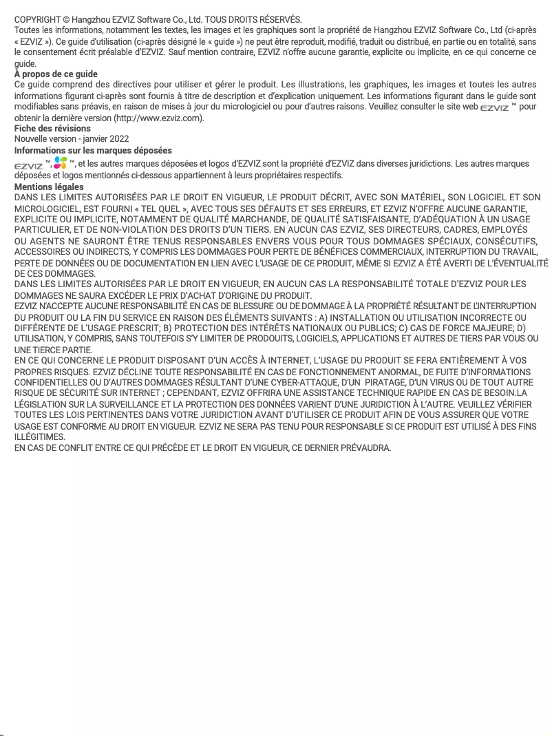 Página 1 del manual Manual de usuario EZVIZ T35W