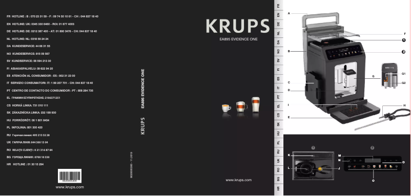 Página 1 del manual Manual de usuario Krups Evidence EA89