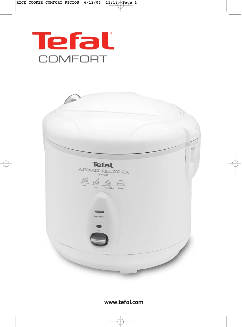 Page 1 de la notice Manuel utilisateur Tefal Comfort RK400600