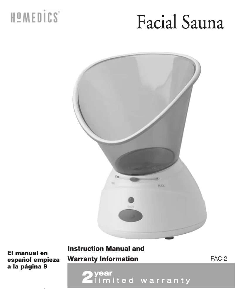 Image de la première page du manuel de l'appareil FAC-2