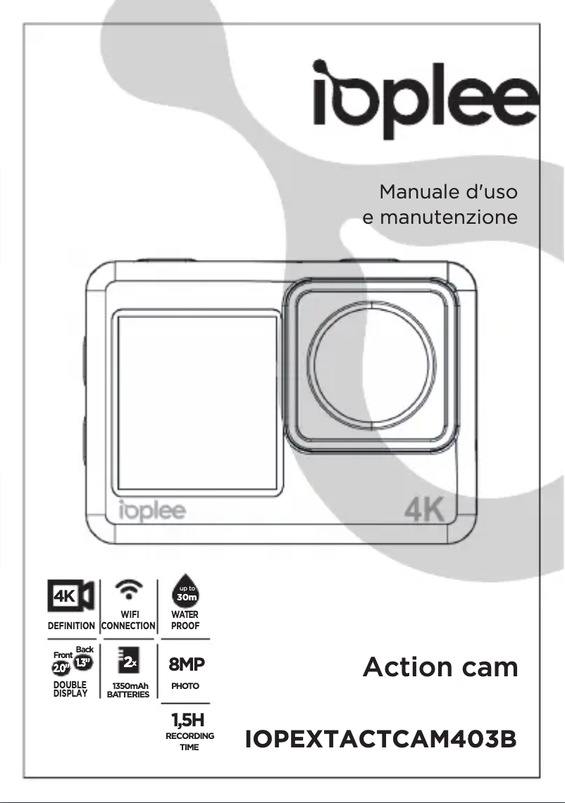 Page n°1 - Manuel utilisateur IOPLEE IOPEXTACTCAM403B