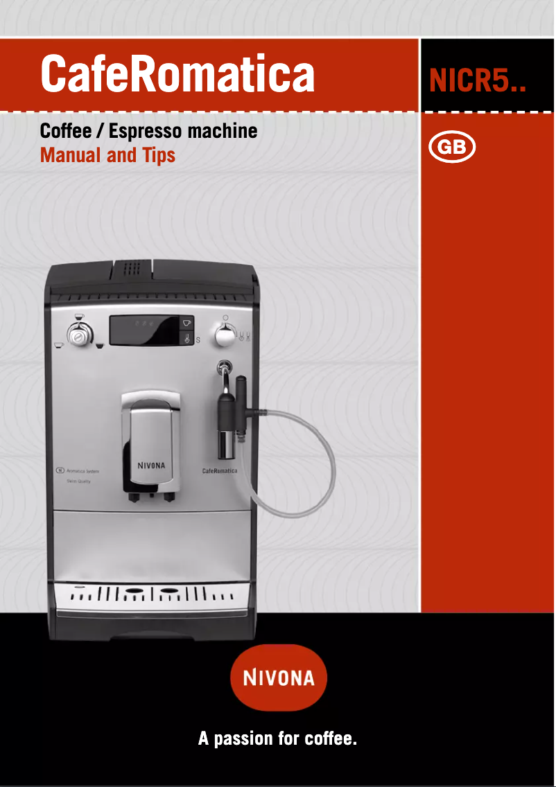 Page 1 de la notice Manuel utilisateur Nivona CafeRomatica 530