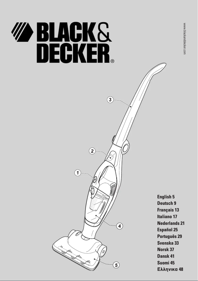 Page 1 de la notice Manuel utilisateur Black & Decker FV750