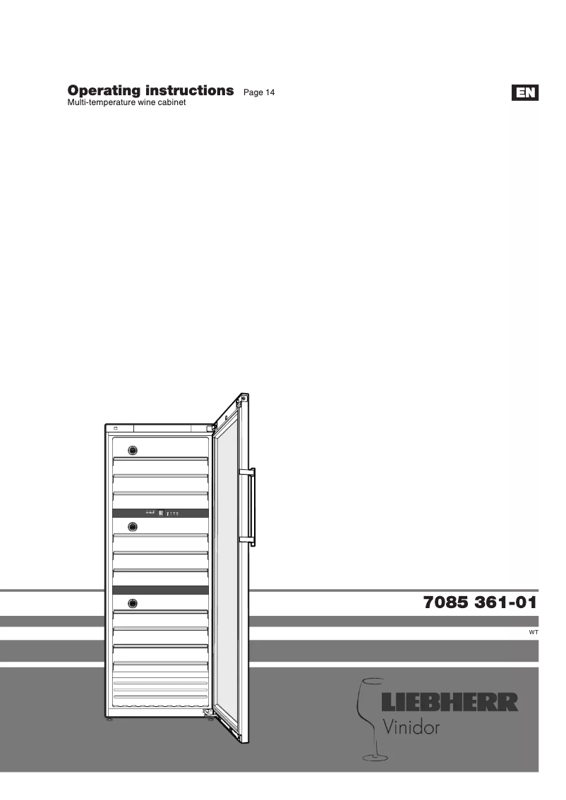 Page 1 de la notice Manuel utilisateur Liebherr WTes 5872-22