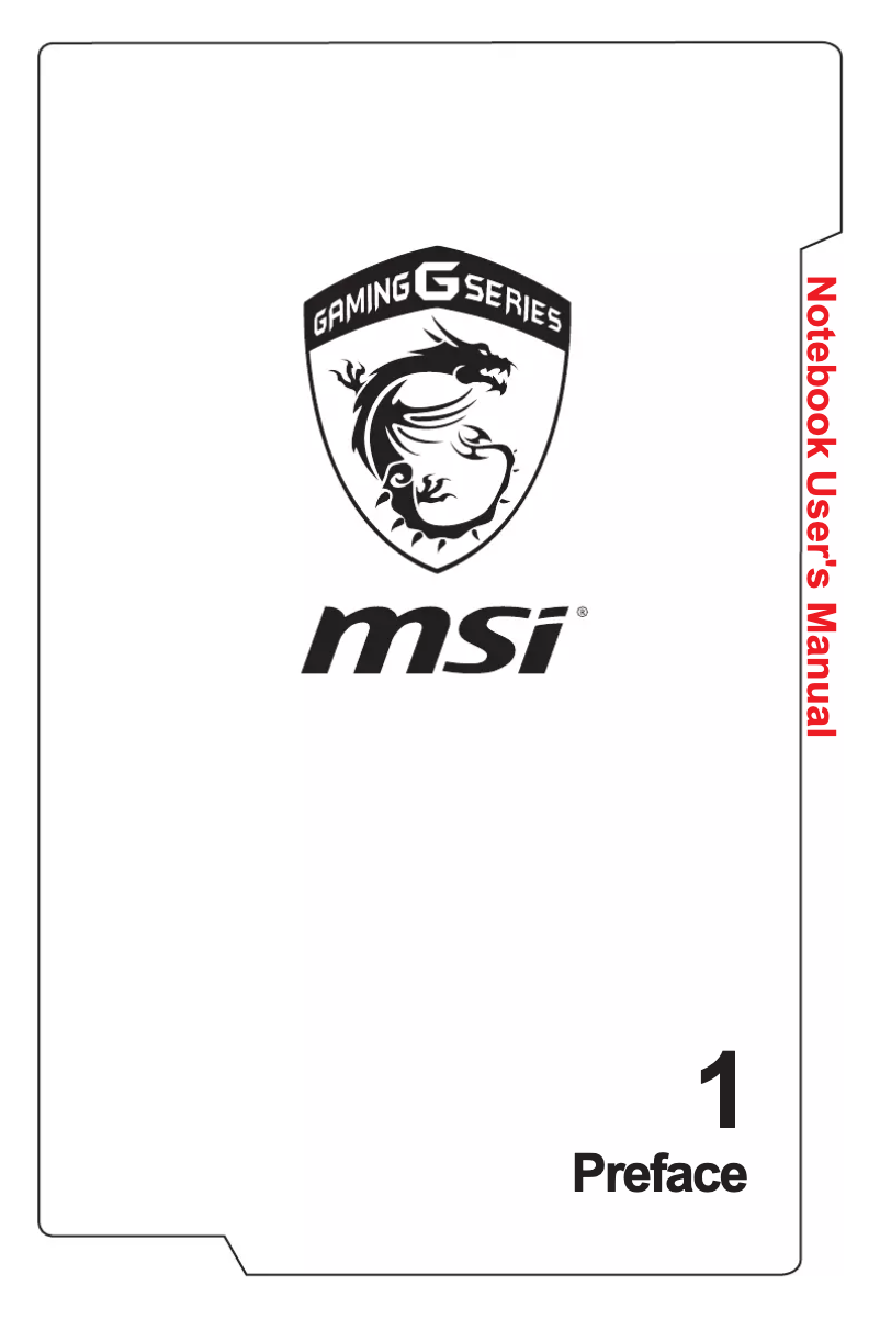 Page 1 de la notice Manuel utilisateur MSI Stealth Pro GS73VR