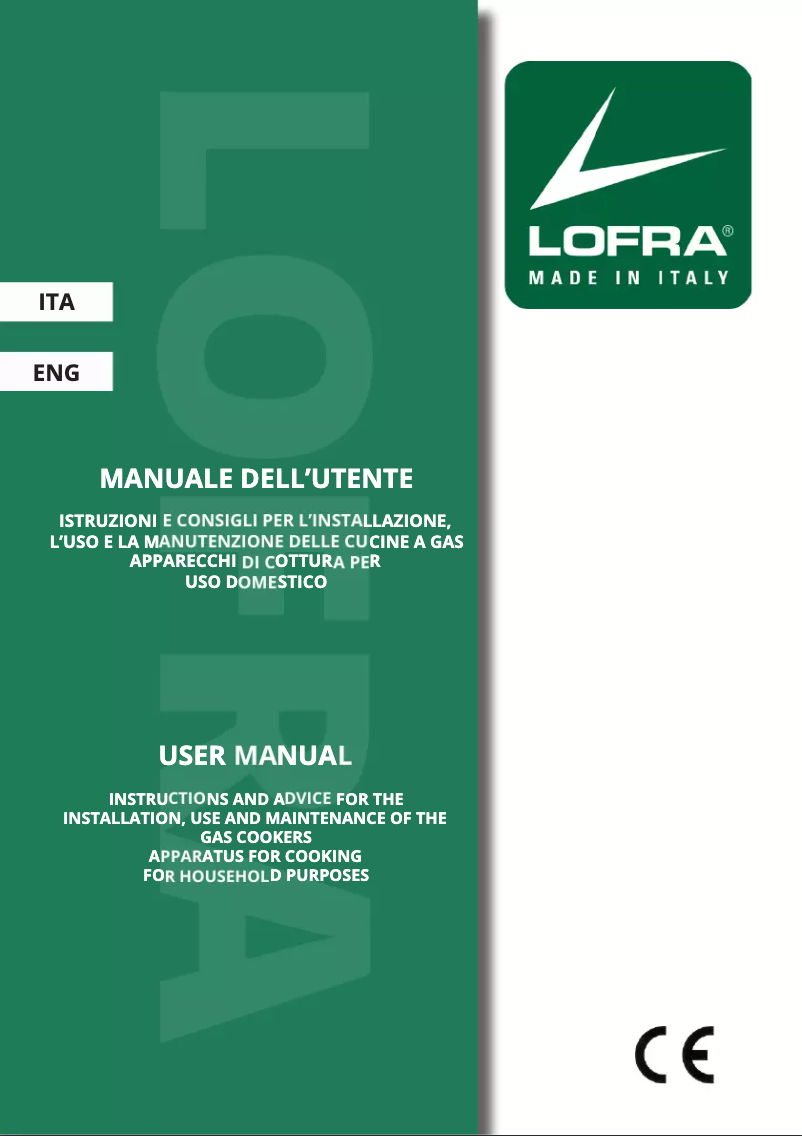 Page n°1 - Manuel utilisateur Lofra PRD96MFTE/5I