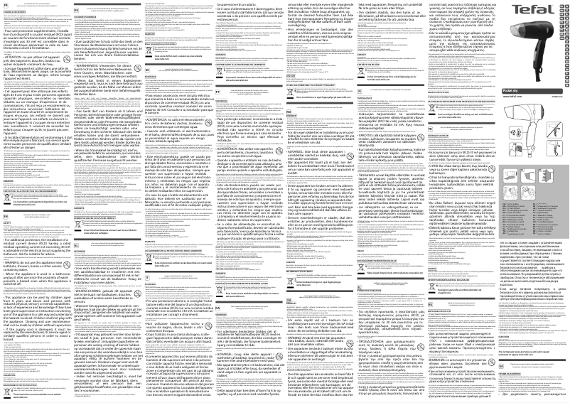 Page 1 de la notice Manuel utilisateur Tefal Pocket Dry HV1513