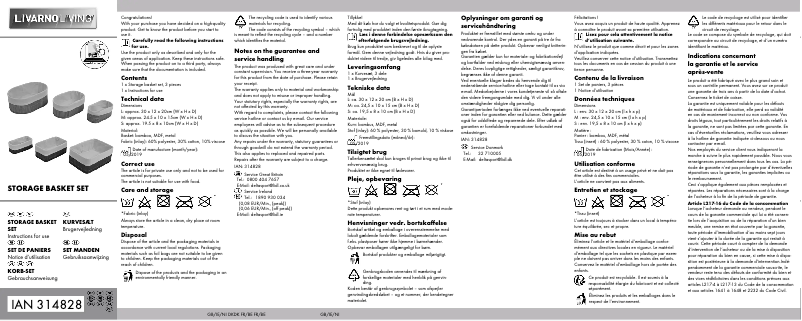 Page n°1 - Manuel utilisateur Livarno Lux IAN 314828