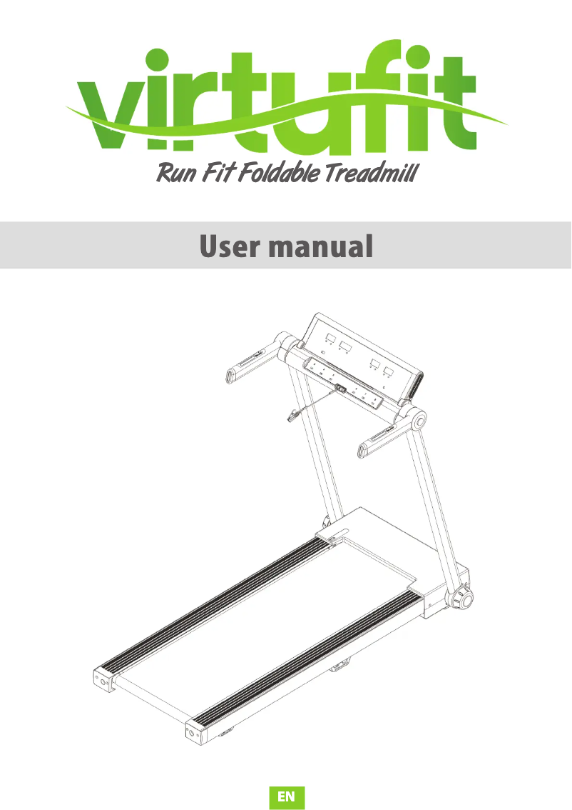 Página 1 del manual Manual de usuario VirtuFit Run Fit Foldable