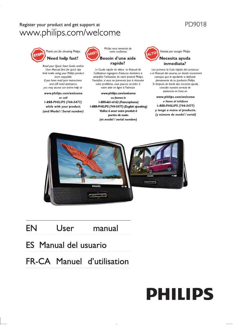 Image de la première page du manuel de l'appareil PD9018