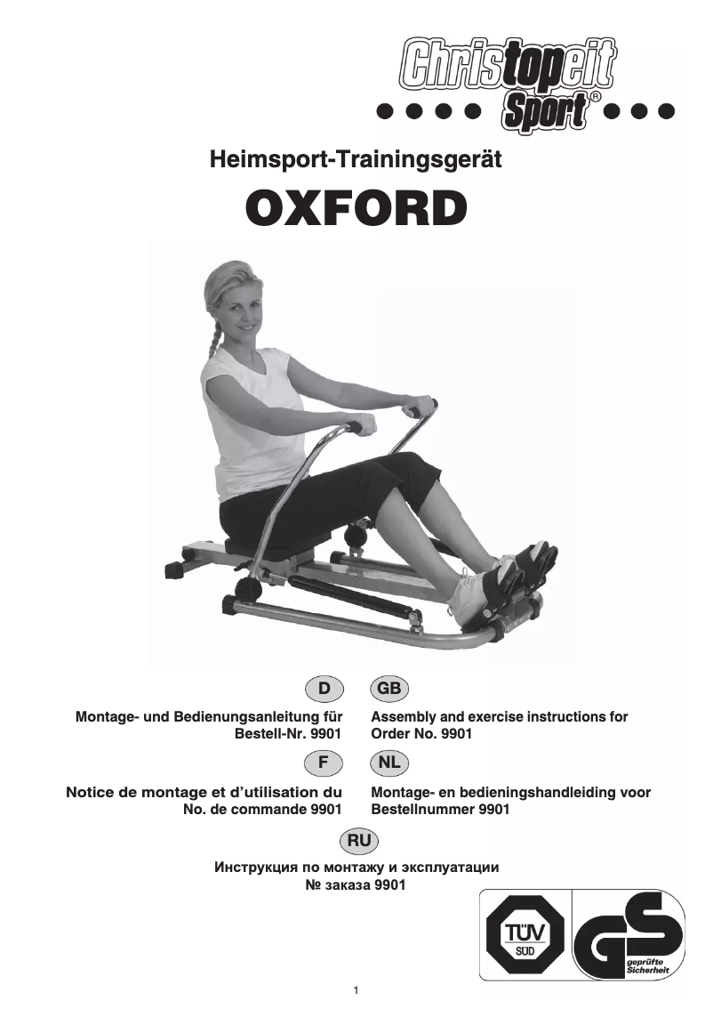 Page n°1 - Manuel utilisateur Christopeit Oxford