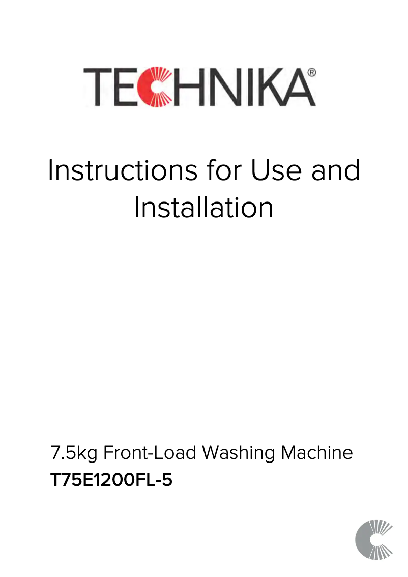 Imagen de la primera página del manual del dispositivo T75E1200FL-2