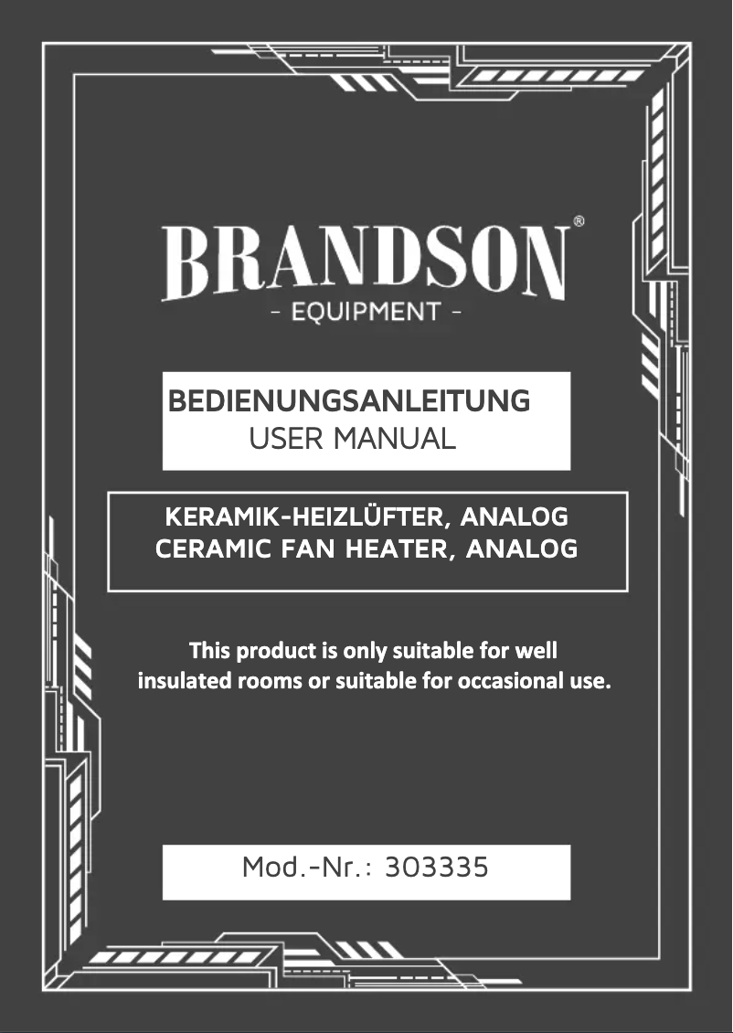 Page 1 de la notice Manuel utilisateur Brandson 303335