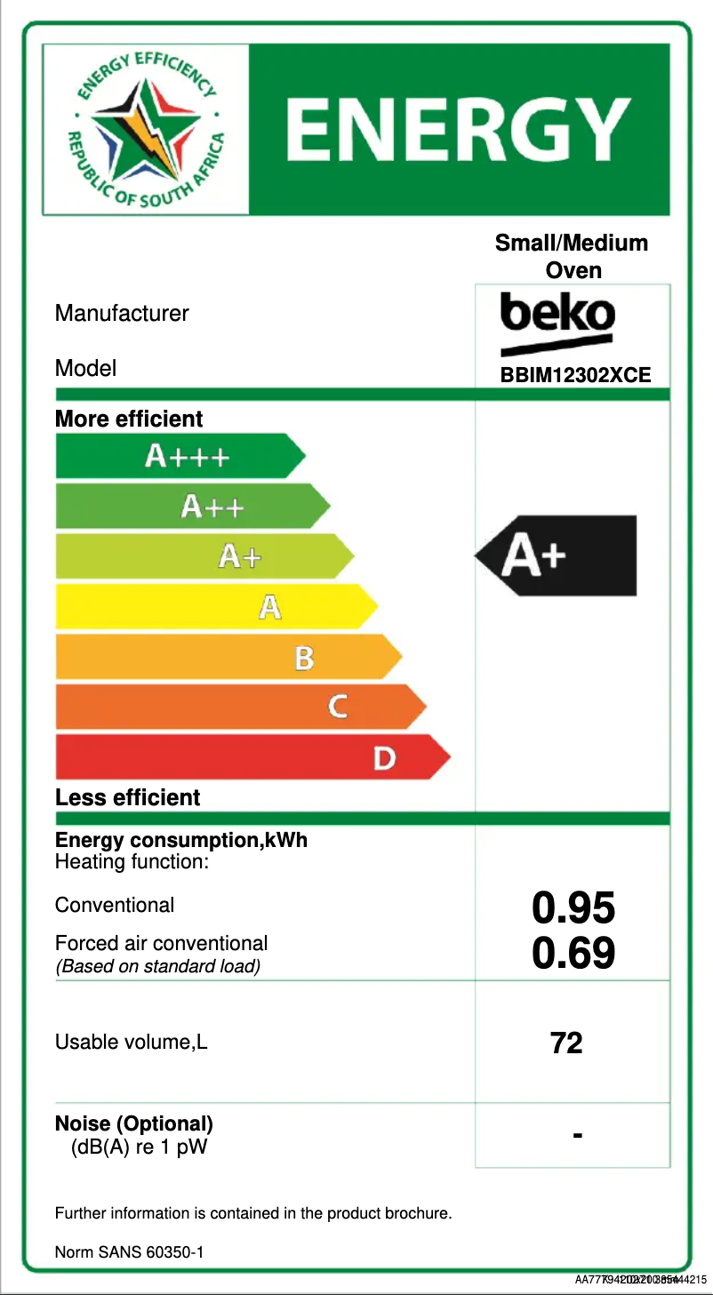 Image de la première page du manuel de l'appareil BBIM12302XCE