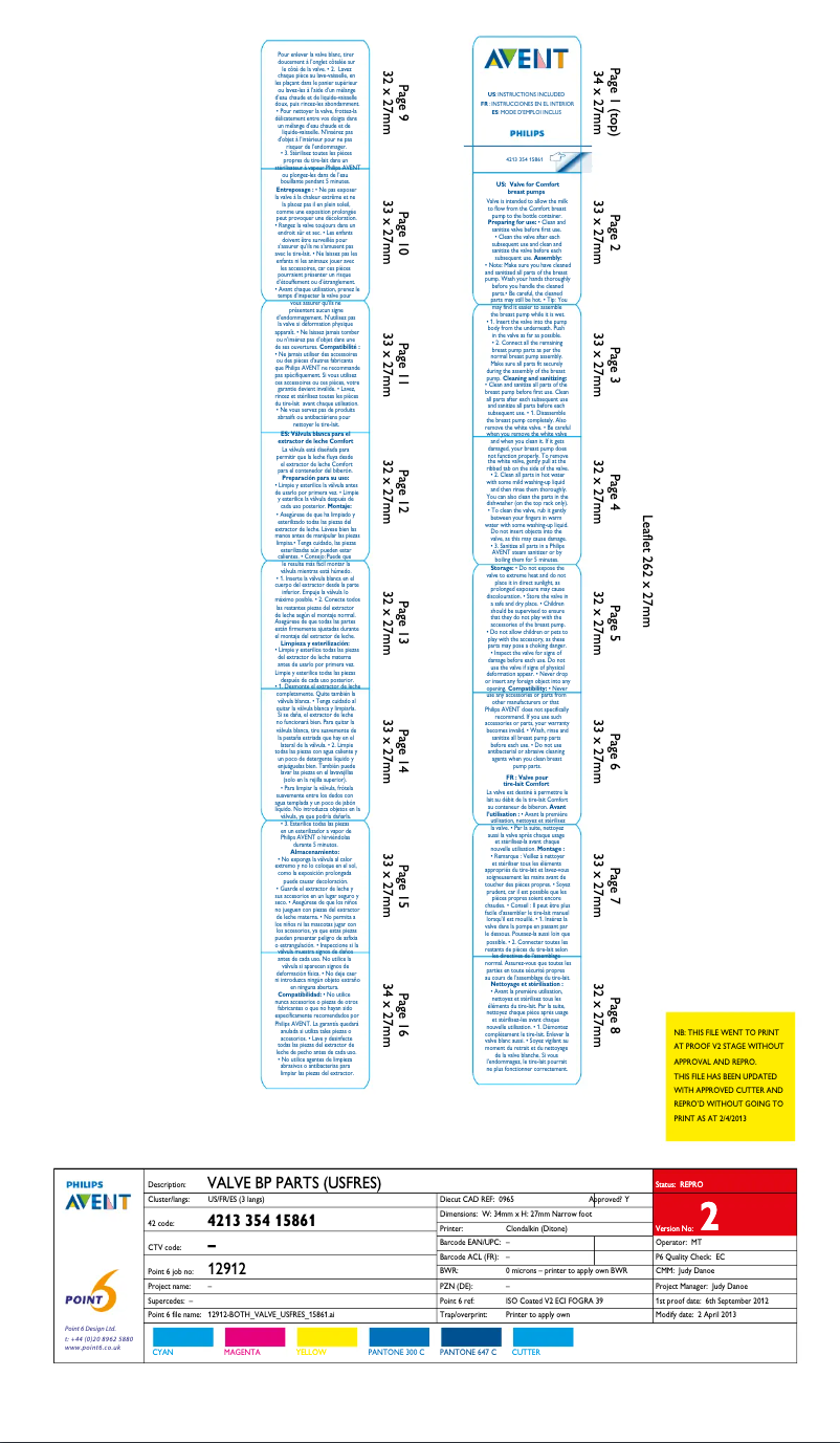 Page 1 de la notice Manuel utilisateur Philips AVENT SCF112