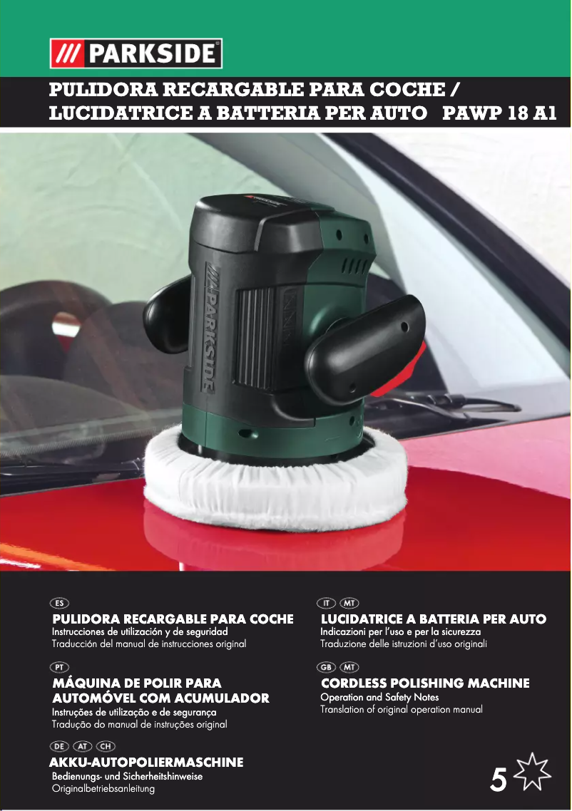 Image de la première page du manuel de l'appareil PAWP 18 A1