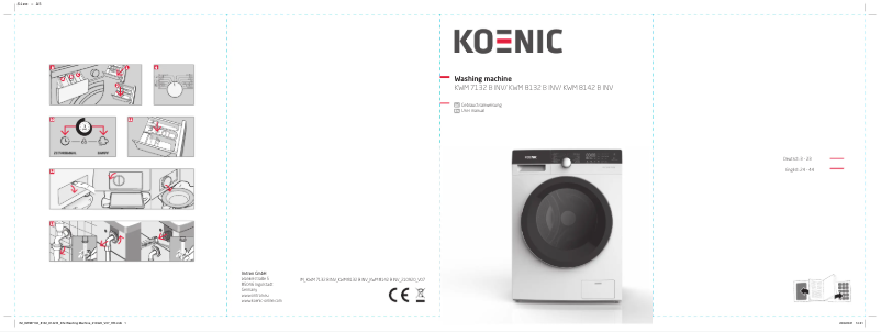 Page 1 de la notice Manuel utilisateur Koenic KWM 8142 B INV
