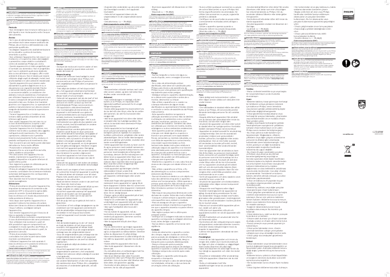 Image de la première page du manuel de l'appareil Viva Collection HR1856