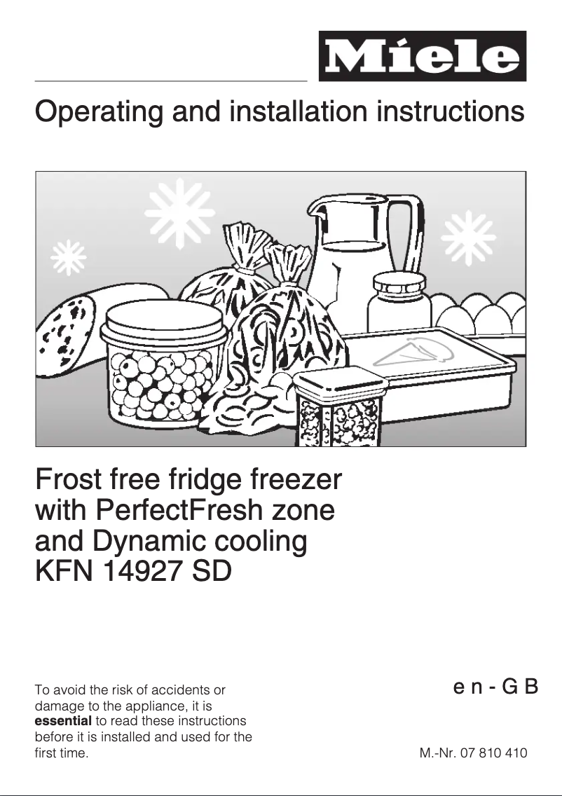 Página 1 del manual Manual de usuario Miele KFN 14927 SDed