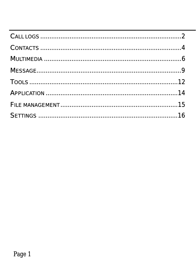 Page 1 de la notice Manuel utilisateur Plum Tweek