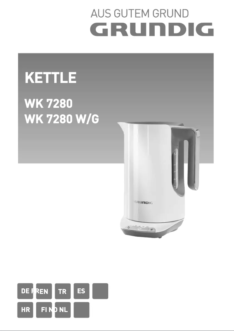 Page 1 de la notice Manuel utilisateur Grundig WK 7280 W