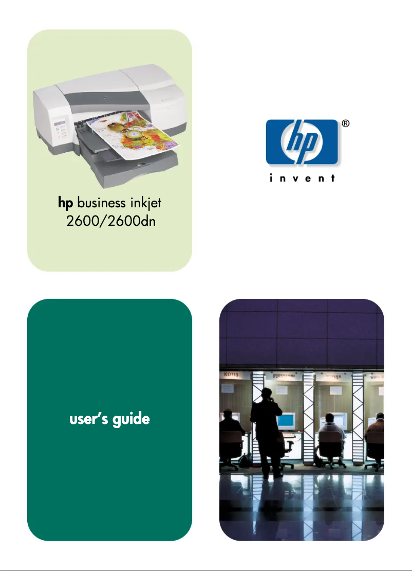 Page n°1 - Manuel utilisateur HP Business Inkjet 2600