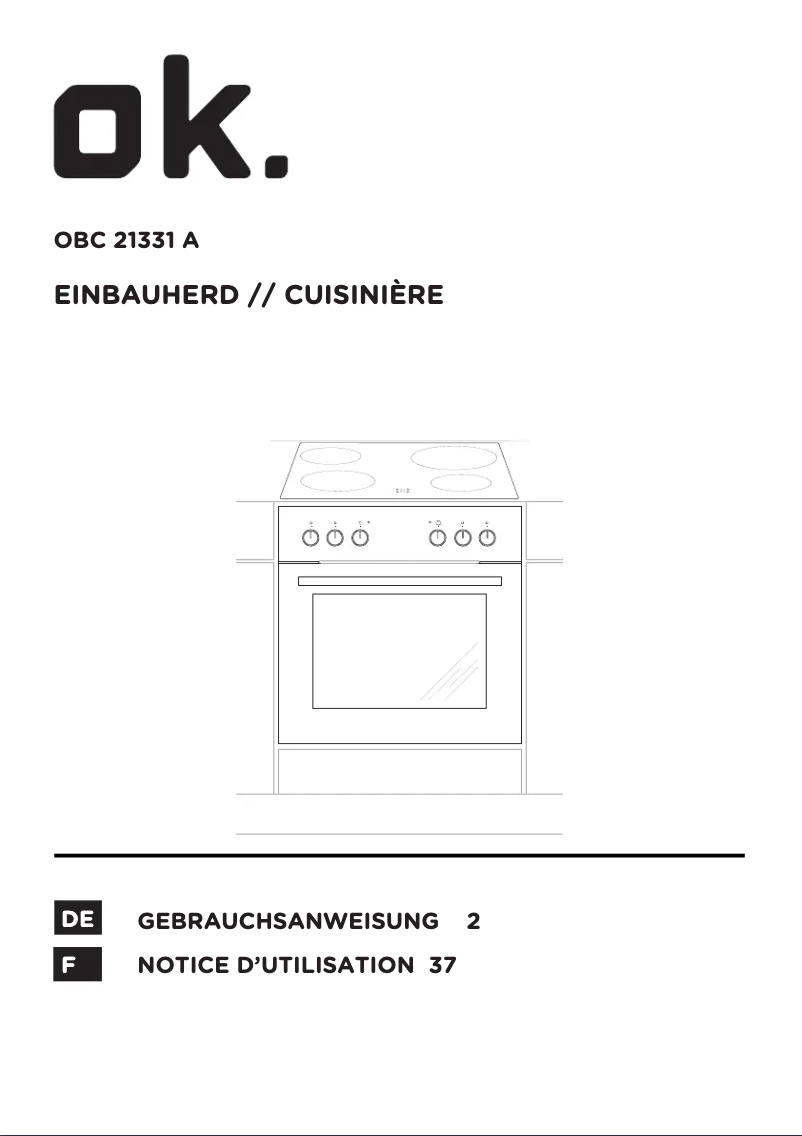 Page 1 de la notice Manuel utilisateur Amica OBC 21331 A