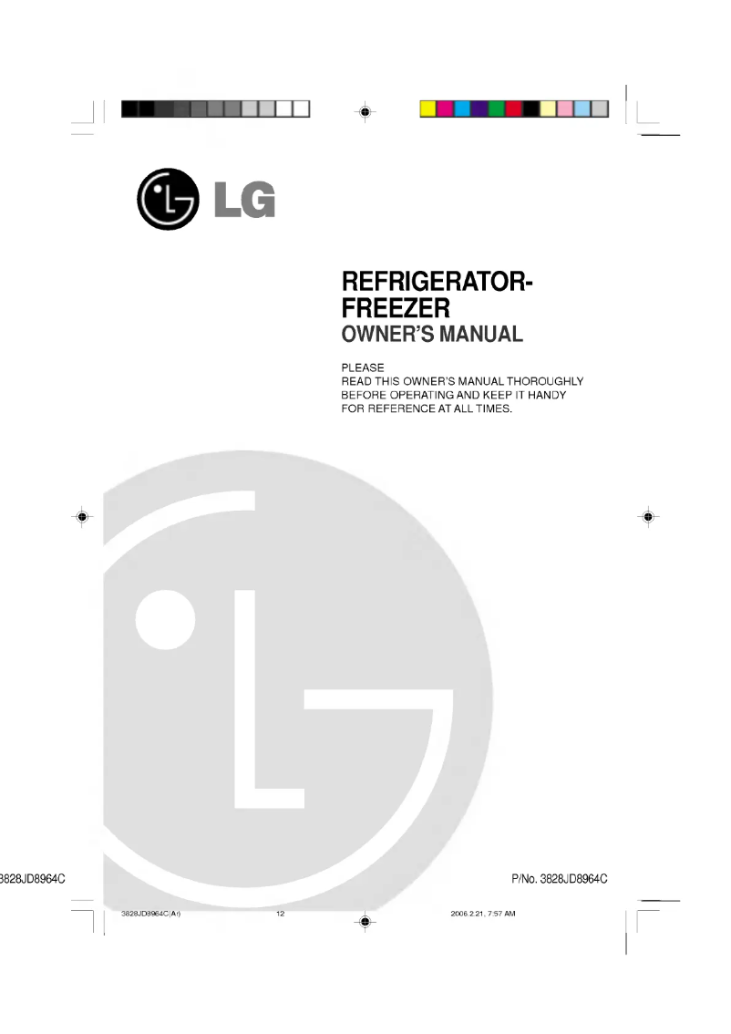 Page n°1 - Manuel utilisateur LG GR-B652QVC