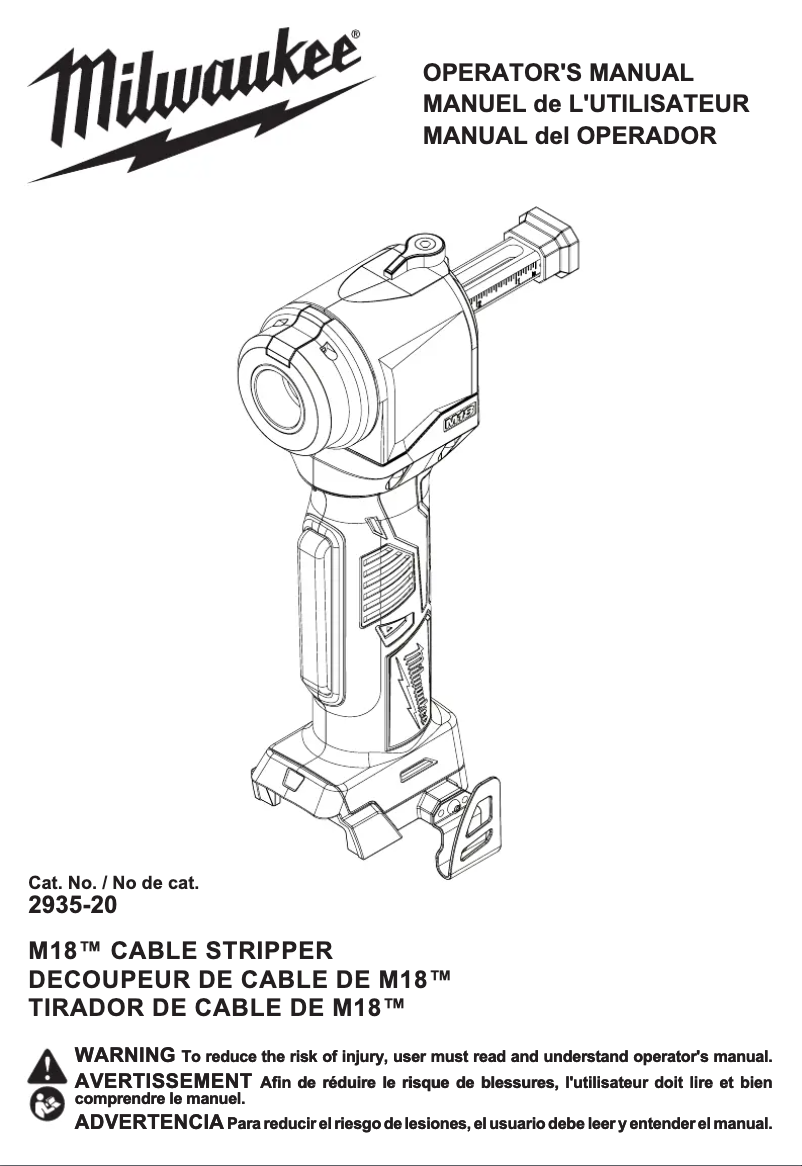 Image de la première page du manuel de l'appareil M18 2935AL-21