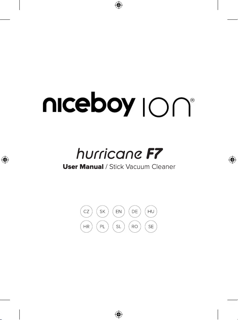 Page 1 de la notice Manuel utilisateur Niceboy ION Hurricane F7
