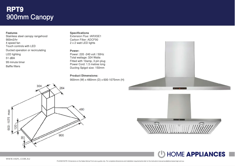 Page n°1 - Fiche technique Baumatic RPT9
