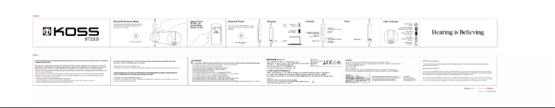 Page 1 de la notice Manuel utilisateur Koss BT232i