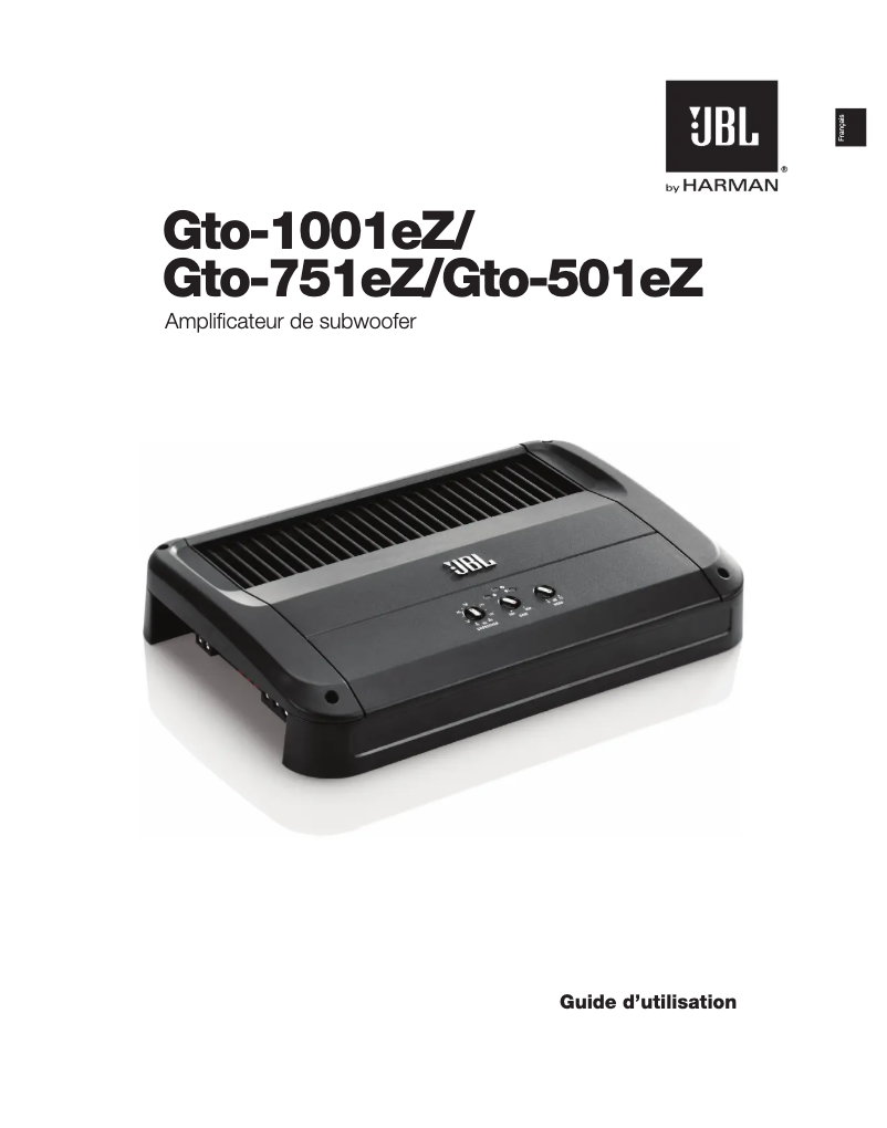 Page 1 de la notice Manuel utilisateur JBL Grand Touring GTO-501EZ