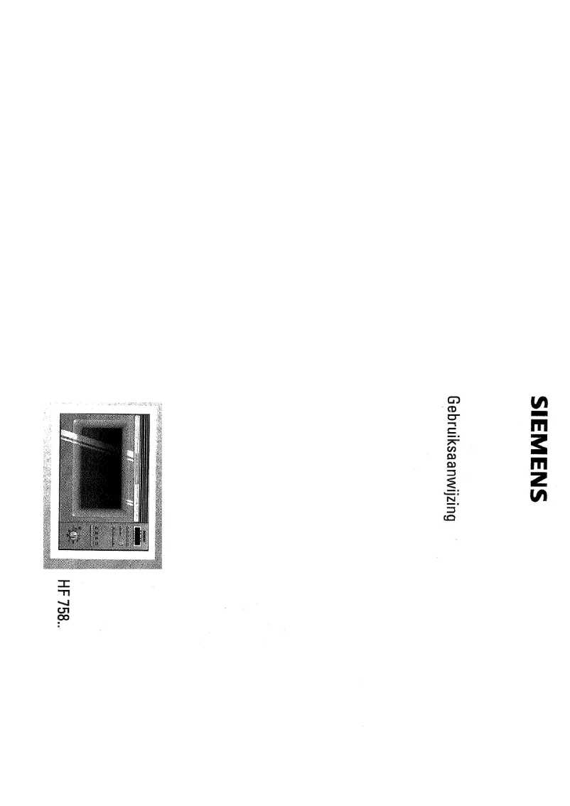 Image de la première page du manuel de l'appareil HF75850