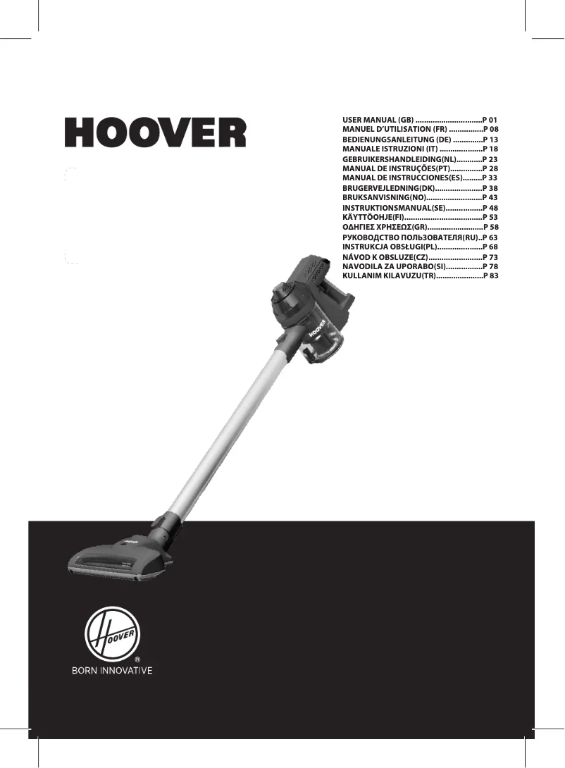 Page n°1 - Manuel utilisateur Hoover Freedom FD22DDB 011