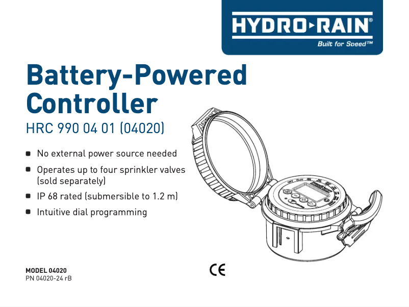 Image de la première page du manuel de l'appareil HRC 990 04 01 (04020)