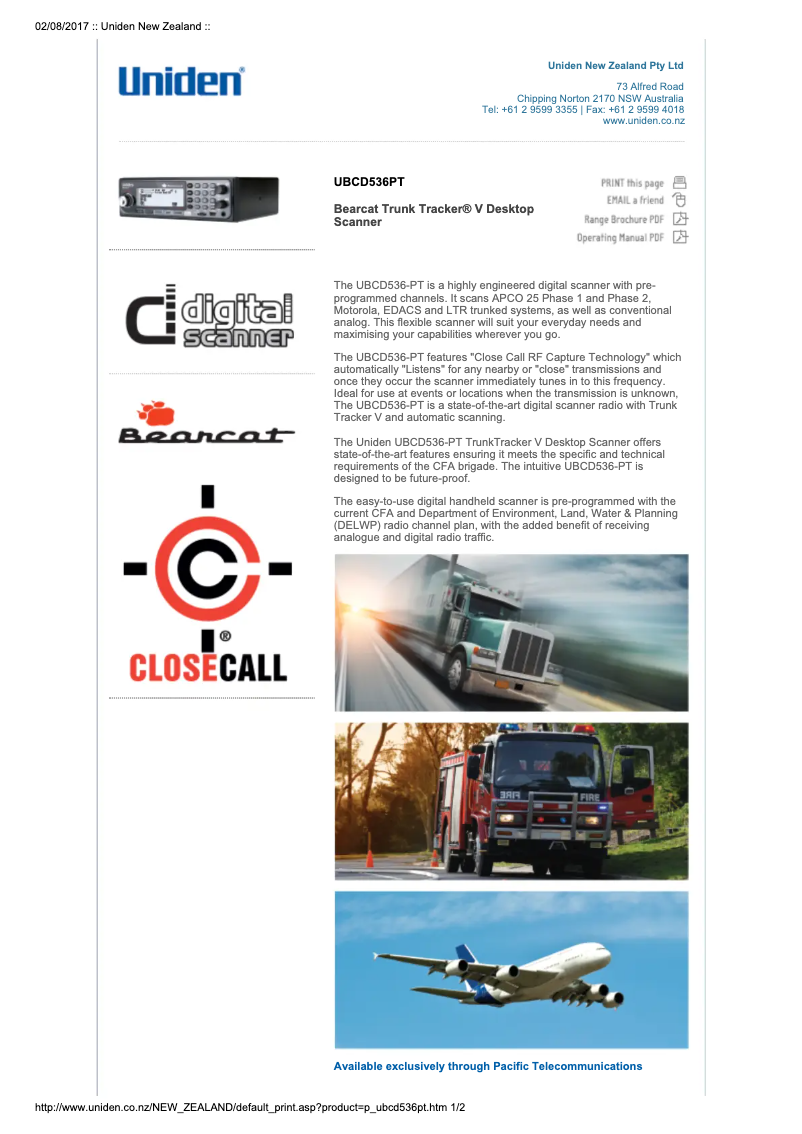 Imagen de la primera página del manual del dispositivo UBCD536PT