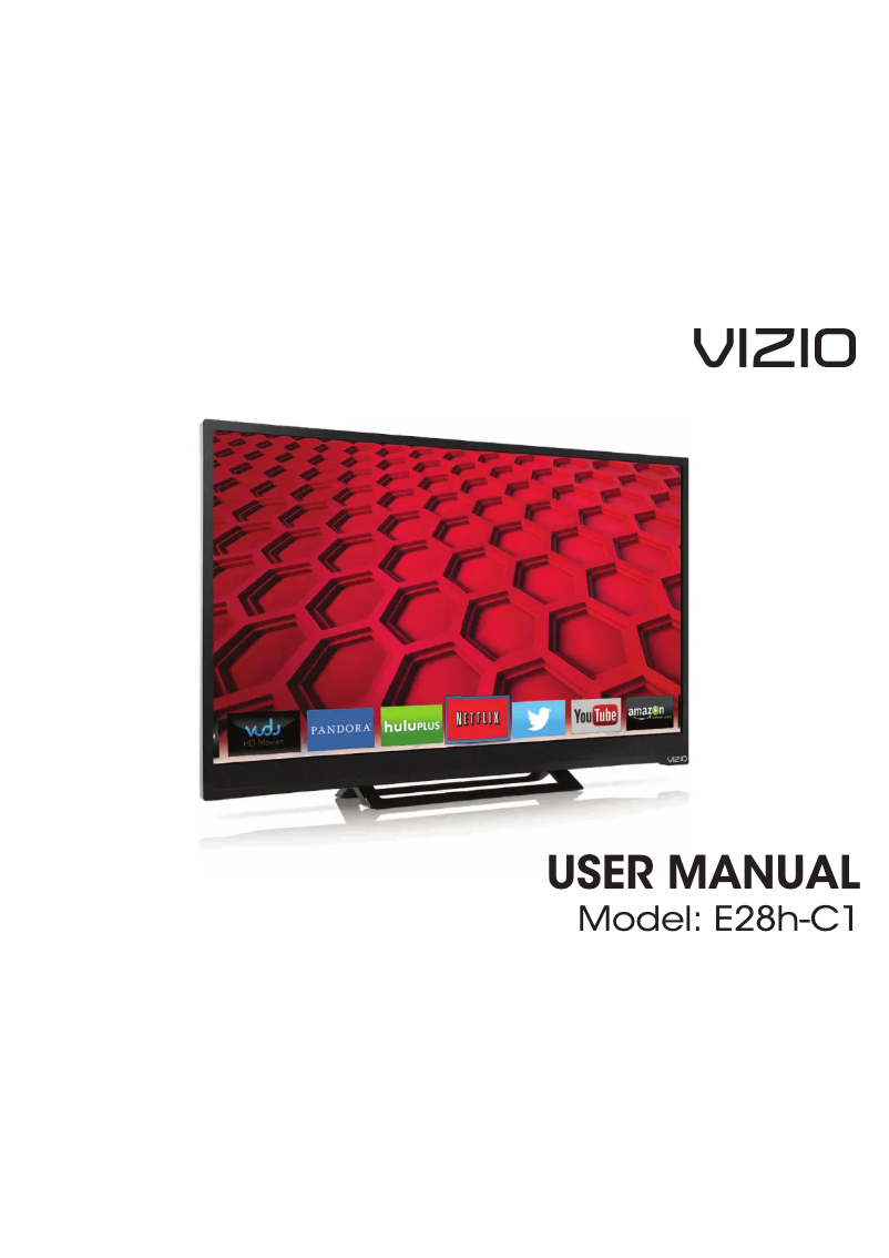 Page 1 de la notice Manuel utilisateur VIZIO E28-C1