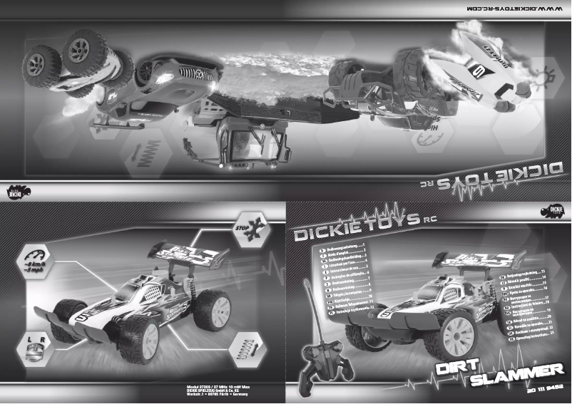 Page n°1 - Manuel utilisateur Dickie Dirt Slammer