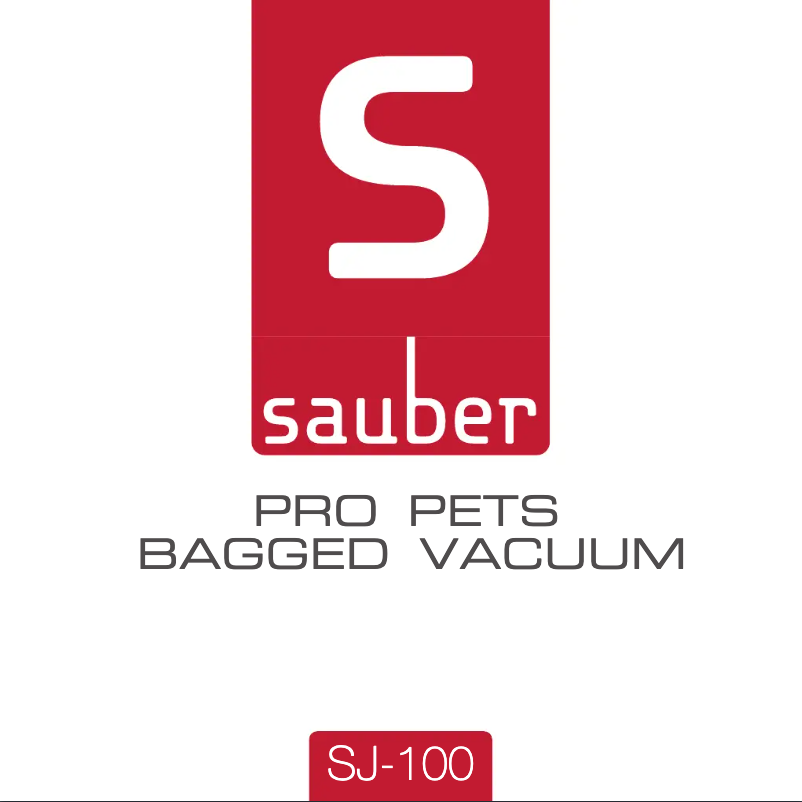 Page 1 de la notice Manuel utilisateur Sauber Pro Pets SJ-100