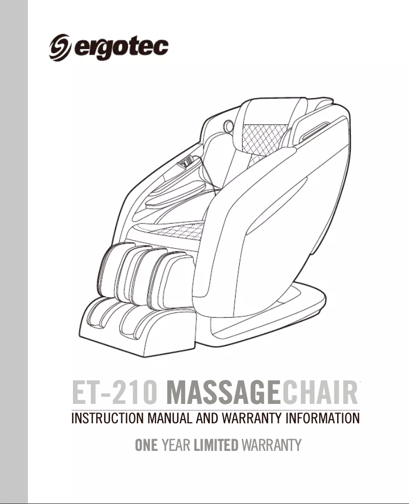 Image de la première page du manuel de l'appareil Ergotec ET-210