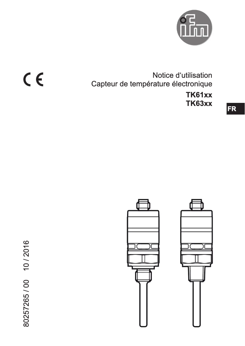 Image de la première page du manuel de l'appareil TK6310