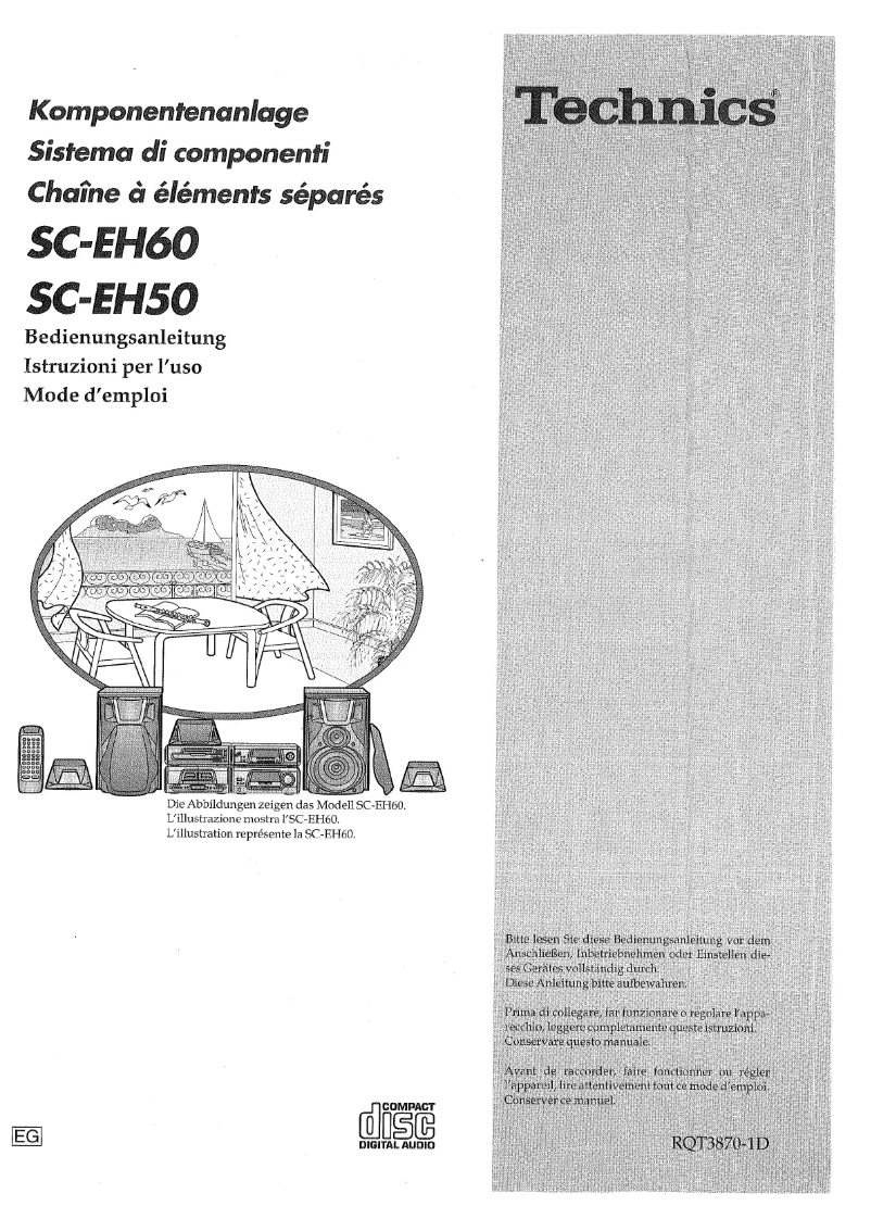 Image de la première page du manuel de l'appareil SC-EH50
