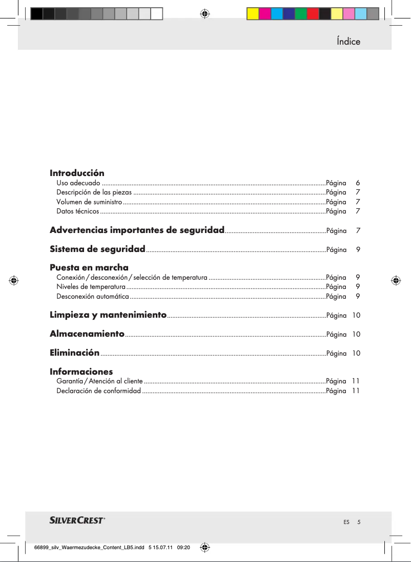 Page 1 de la notice Manuel utilisateur SilverCrest IAN 066899