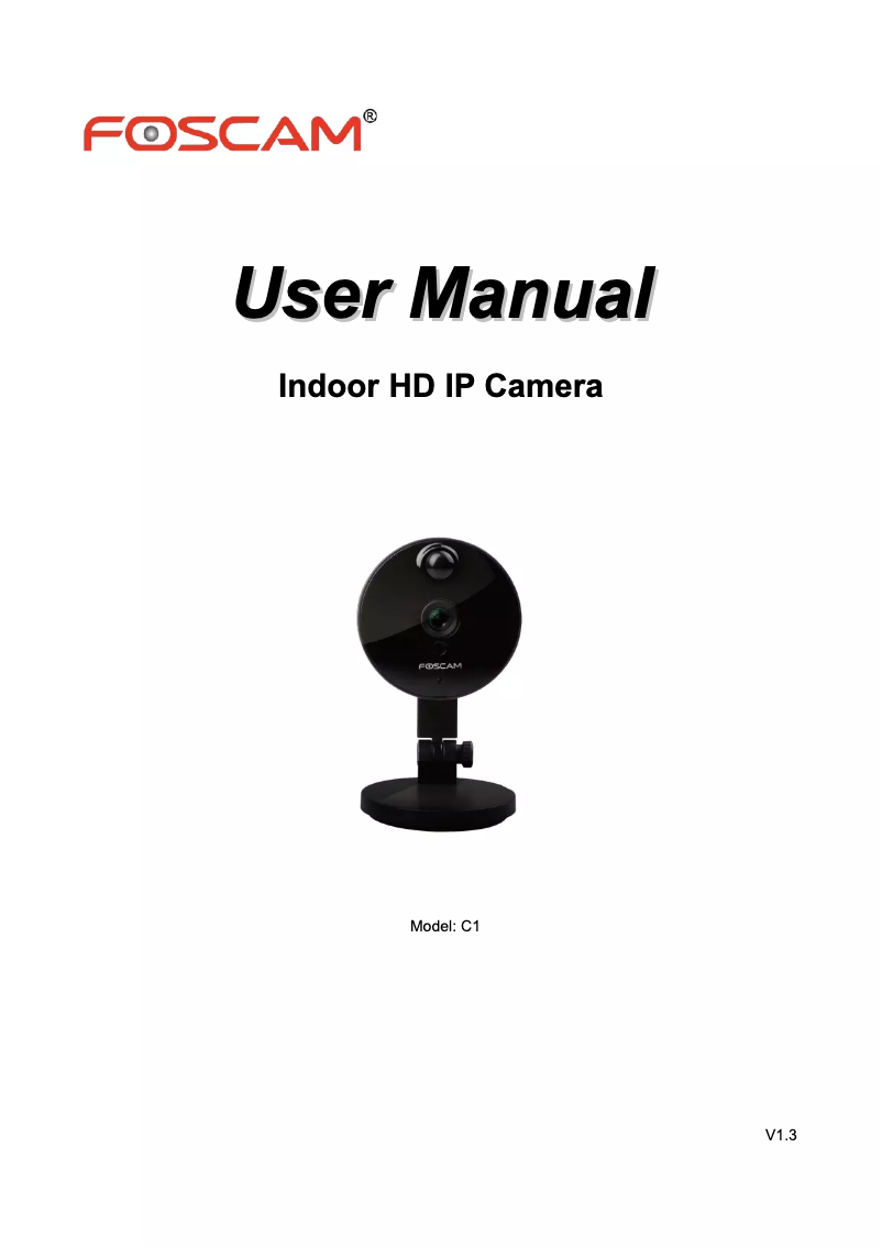 Page n°1 - Manuel utilisateur Foscam C1-MF